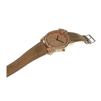 ADEE KAYE WATCHES, LAIED ROSE TONE, AUSTRIAN CRYSTAL, AK2000-LRGBN, RETAIL AT (MSRP: 248.00)