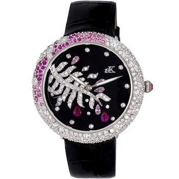 Adee kaye Watches, Multi- color Austrian crystal, Quartz Movement, AK2118-LBK - RETAIL AT (MSRP: $345.00)