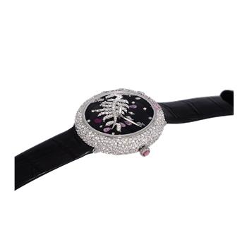 Adee kaye Watches, Multi- color Austrian crystal, Quartz Movement, AK2118-LBK - RETAIL AT (MSRP: $345.00)