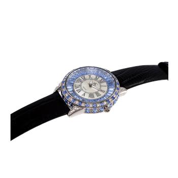 ADEE KAYE WATCHES, MULTI-COLOR STONES, MOTHER OF PEARL 3-HANDS DIAL, AK2524-LBU - RETAIL AT (MSRP: 345.00)