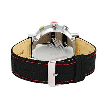 ADEE KAYE WATCHES,CHRONOGRAPH MOVEMENT,RED DIAL,  MULTI- COLOR HANDS ,AK2267-40RD - RETAIL AT (MSRP: $600.00)