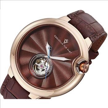 Christian Van Sant Men's, Cyclone Automatic Analog Display Quartz Brown Watch  CV0144  Retail at (MSRP: $1,295.00
