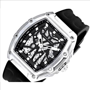 Christian Van Sant Odyssey Watch | Swiss Automatic - Skeleton Black Dial Watch CV6190 Retail at (MSRP $ 1,495)