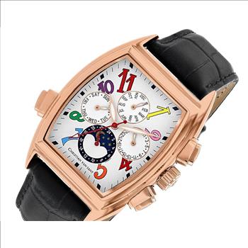 Christian Van Sant Watches, Men's  Automatic, Sun-Moon Phase, Rose tone White Dial CV2136, Retail at (MSRP: $1,795.00)