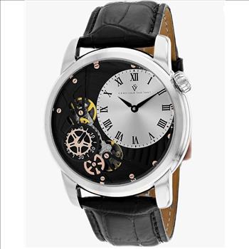 Christian Van Sant Watches Men's CV1551 Sprocket Auto-Quartz, Genuine Leather Band , Retail at (MSRP: $1,195)