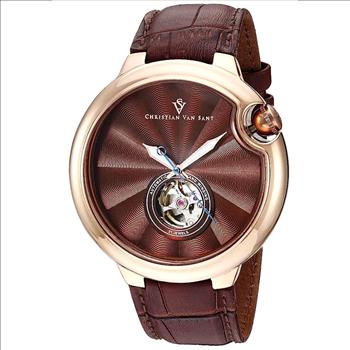 Christian Van Sant Watches Men's, Cyclone Automatic Brown Watch  CV0144  Retail at (MSRP: $1,295.00