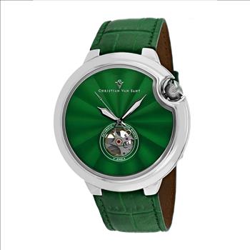 Christian Van Sant Watches Men's Cyclone Automatic  Mov't., Green dial, CV0149 Retail at (MSRP: $1,295.00)