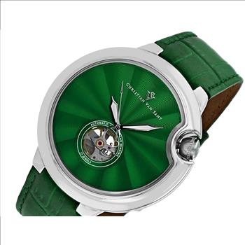 Christian Van Sant Watches Men's Cyclone Automatic  Mov't., Green dial, CV0149 Retail at (MSRP: $1,295.00)