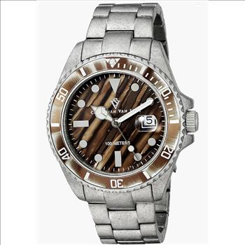 Christian Van Sant Watches Men's  Montego Analog Display Quartz Silver Watch, CV5101 Retail At (MSRP: $650.00)