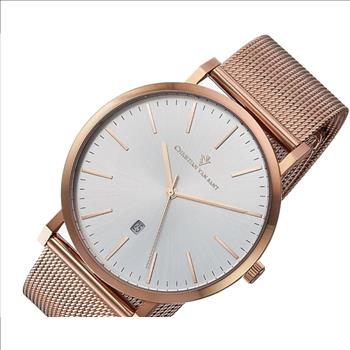 Christian Van Sant Watches ,Men's Paradigm  White Dial, Rose Gold Watch, CV4322 Retail at (MSRP: $325.00)
