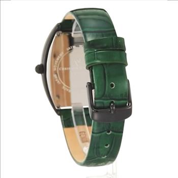 Christian Van Sant Watches, Women's  IP-Black tone, w/ setting Stone,  Black/Green dial, CV4825 Retail at (MSRP: $750.00)
