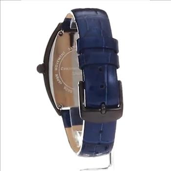 Christian Van Sant Watches Women's  IP-Black tone, w/ setting Stone, Blue/Black dial CV4824 , Retail at (MSRP: $750.00)