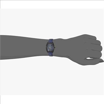 Christian Van Sant Watches Women's IP-Black tone w/ setting Stone, Blue dial and strap, CV4845 Retail at (MSRP: $750.00)