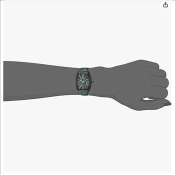Christian Van Sant Watches, Women'sIP-Black tone w/ setting Stone, Leather strap, Black dial Retail at (MSRP: $750.00)