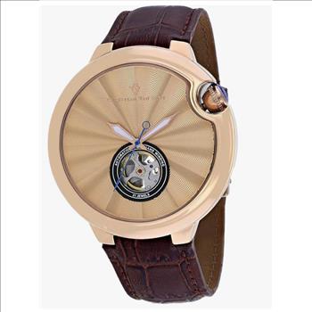 Christian Van Sant Watches,Men's Automatic -Heart Beat, Salmon Dial Watch, CV0148, Retail at (MSRP: $1,295)