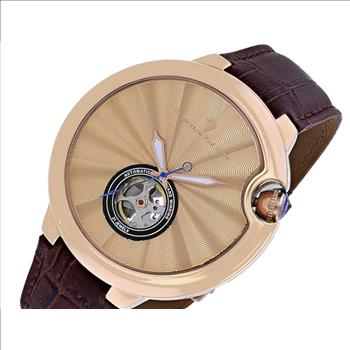 Christian Van Sant Watches,Men's Automatic -Heart Beat, Salmon Dial Watch, CV0148, Retail at (MSRP: $1,295)