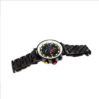 CHRONOGRAPH MOVEMENT, STAINLESS STEEL CASE AND BAND,  MULTI- COLOR HANDS , AK2268-60_IPB - RETAIL AT $675.00