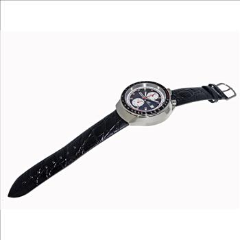 CHRONOGRAPH WITH 24-HOUR DISPLAY, TACHYMETER, AK5662-MBK_LBK -  RETAIL AT (MSRP: $725.00)