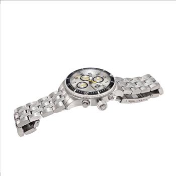 LeChateau - Chronograph Epson VR33 Muscle Movement, Stainless Steel Case and Band ,  CS17733SV, Retail at (MSRP:$1,475.00)