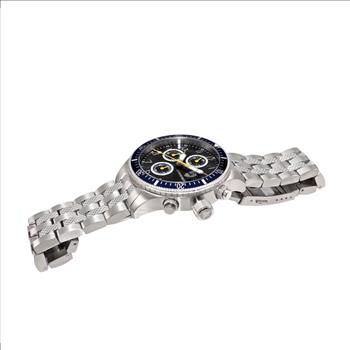 LeChateau - Chronograph Epson VR33 Muscle Mov't, Stainless Steel Case and Band , CS17733BKBU, Retail at (MSRP:$1,475.00)