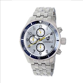 LeChateau - Chronograph Epson VR33 Muscle Mov't, Stainless Steel Case and Band , CS17733BUSV_SV, Retail at (MSRP:$1,475.00)
