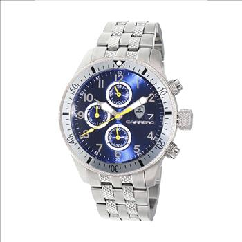 LeChateau - Chronograph Epson VR33 Muscle Mov't, Stainless Steel Case and Band , CS17733WT_BU, Retail at (MSRP:$1,475.00)