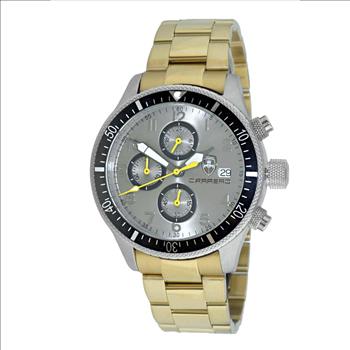 LeChateau - Chronograph Epson VR33 Muscle Mov't, Stainless Steel Case and Gold tone Band , (MSRP:$1,475.00)
