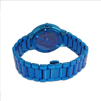 LeChateau Classic/Mid-size, Swiss Quartz Movement, IP-Blue Stainless Steel case and band, Retail at (MSRP: $595.00)