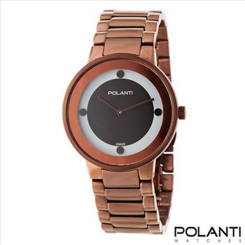 LeChateau Classic/Mid-size, Swiss Quartz Movement, IP-Brown Stainless Steel case and band, Retail at (MSRP: $595.00)