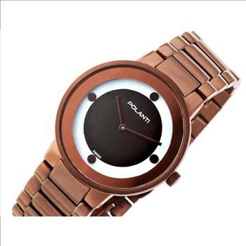 LeChateau Classic/Mid-size, Swiss Quartz Movement, IP-Brown Stainless Steel case and band, Retail at (MSRP: $595.00)