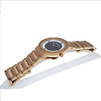 LeChateau Classic/Mid-Size, Swiss Quartz Movement, Stainless Steel case and band Rose tone,  Retail at (MSRP: $595.00)