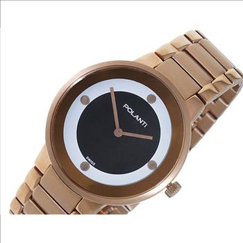 LeChateau Classic/Mid-Size, Swiss Quartz Movement, Stainless Steel case and band Rose tone,  Retail at (MSRP: $595.00)