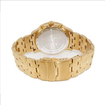 LeChateau, Ladies ISA- Swiss Chronograph movement, Mother of Pearl Dial, Light Blue Color, MSRP: $695.00