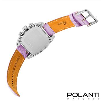 LeChateau, Ladies ISA- Swiss Chronograph movement, Mother of Pearl Dial, Purple Color, MSRP: $695.00