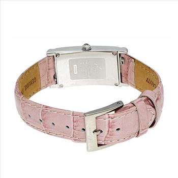 LeChateau, Ladies Swiss Quartz movement, Mother of Pearl Dial, Genuine Leather Band, Pink Color, MSRP: $495.01