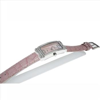 LeChateau, Ladies Swiss Quartz movement, Mother of Pearl Dial, Genuine Leather Band, Pink Color, MSRP: $495.01