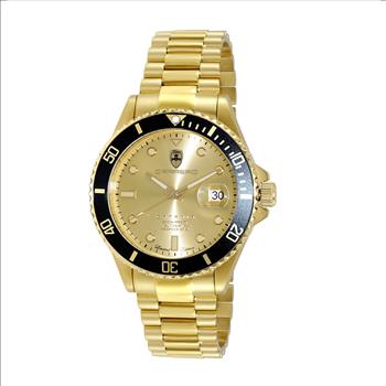 Lechateau Men's, AUTOMATIC -21 JELWEL (NH35) SUN RAY-DATE DIAL, WITH EXHIBITION BACK, C1G888GOBK RETAIL AT (MSRP: $2,124.00)