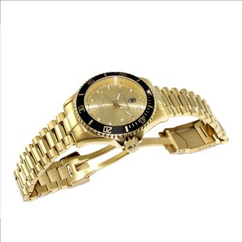 Lechateau Men's, AUTOMATIC -21 JELWEL (NH35) SUN RAY-DATE DIAL, WITH EXHIBITION BACK, C1G888GOBK RETAIL AT (MSRP: $2,124.00)