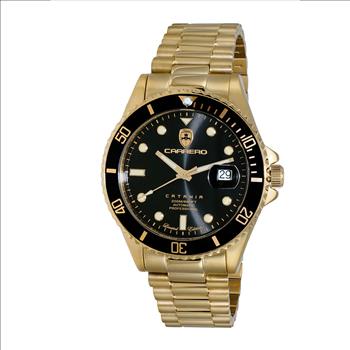 LeChateau Men's Automatic - Magnifying Date Dial with Exhibition Back  - C1G888BK Retail at (MSRP: $ 2,124.00)