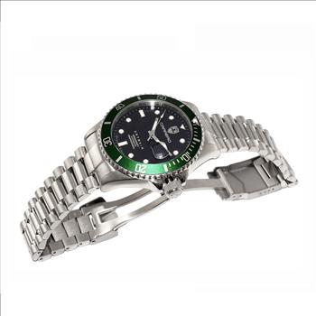 LeChateau Men's Automatic - Magnifying Date Dial with Exhibition Back case - LC1S888BUGN - Retail at (MSRP: $ 2,124.00)