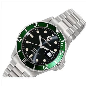 LeChateau Men's Automatic - Magnifying Date Dial with Exhibition Back case - LC1S888BUGN - Retail at (MSRP: $ 2,124.00)