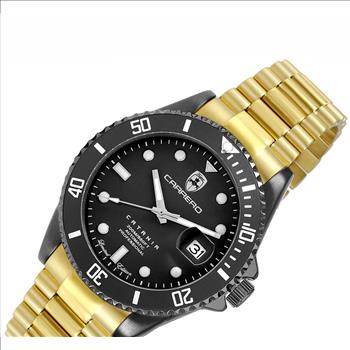 Lechateau Men's Automatic NH35 -21 JEWELS with Exhibition Back - C1BK888BK_GO Retail at (MSRP: $ 2,124.00)