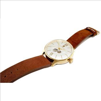 LECHATEAU MEN'S AUTOMATIC NH35 - 24 JEWELS OPEN HEART, EXHIBITION BACK, C1G1780-SV, RETAIL AT (MSRP: $2,028.00)