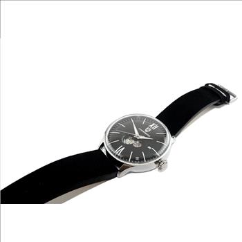 LECHATEAU MEN'S AUTOMATIC NH35 - 24 JEWELS OPEN HEART, EXHIBITION BACK, C1S1780-BK RETAIL AT (MSRP: $2,028.00)