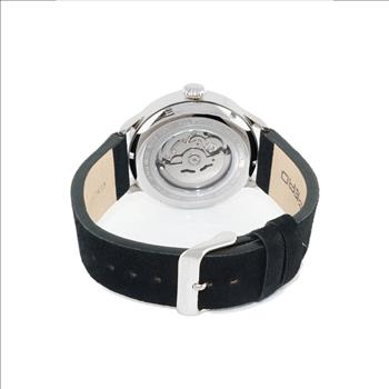 LECHATEAU MEN'S AUTOMATIC NH35 - 24 JEWELS OPEN HEART, EXHIBITION BACK, C1S1780-BK RETAIL AT (MSRP: $2,028.00)