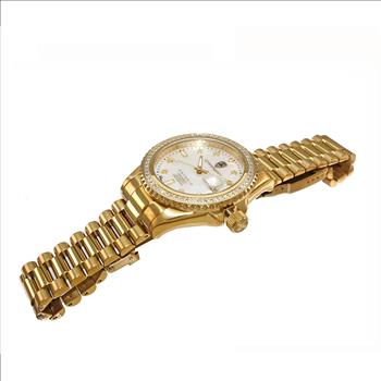 LeChateau Men's Automatic NH35-24 JEWEL, 1.0 CT GENUINE SAPPHIRE GEM STONES,  C1G787WT RETAIL AT (MSRP: $S2,868.00)