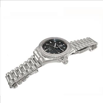 LeChateau Men's Automatic NH35-24 JEWEL, GENUINE SAPPHIRE STONES, MOP DIAL, C1S787BK RETAIL AT (MSRP: $S2,868.00)