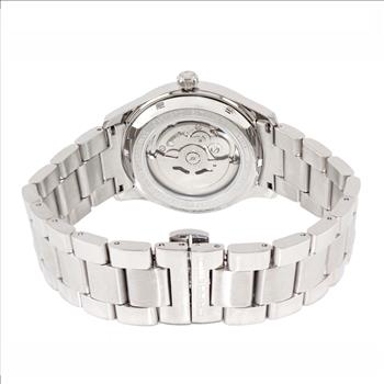 Lechateau Men's Automatic NH35A - 24 JEWELS, White Date Dial with Heart Beat, Exhibition Back, (MSRP: $2,268.00)