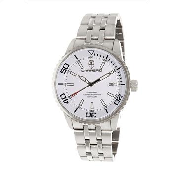 LeChateau - Men's NH35  -  21 JEWELS with Exhibition back case, White Date Dial, C1S4345WT- Retail at (MSRP: $2,220.00)