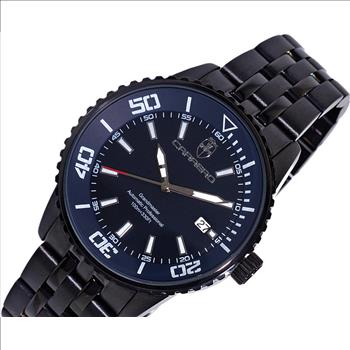 LeChateau - Men's NH35 21 JEWELS with Exhibition back, IP-Black tone, Blue  Dial, C1B4345BU- Retail at (MSRP: $2,220.00)